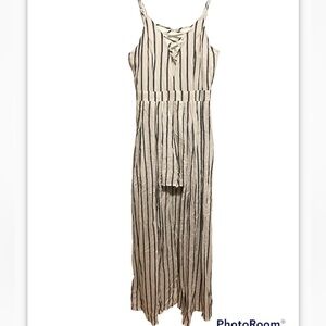 MOD Striped Romper With Train Size Small